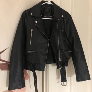 Zara leather jacket